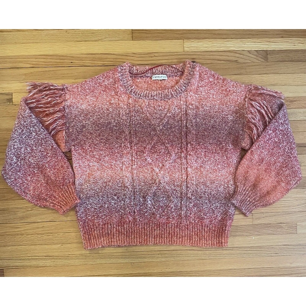 Frye And Company Women's‎ Red/Orange Knit Sweater Size M